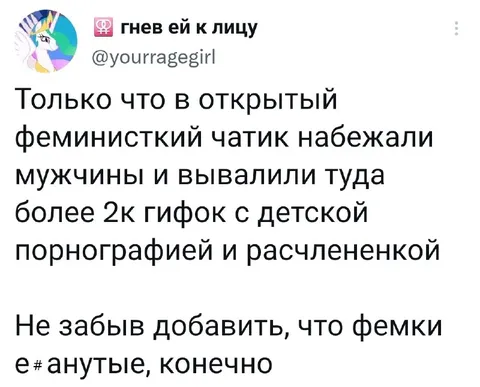 Феминистский чатик и гифки