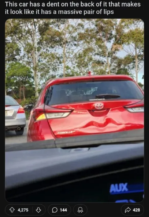 Toyota Corolla Lip Dent