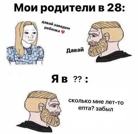 Родители в 28 и я