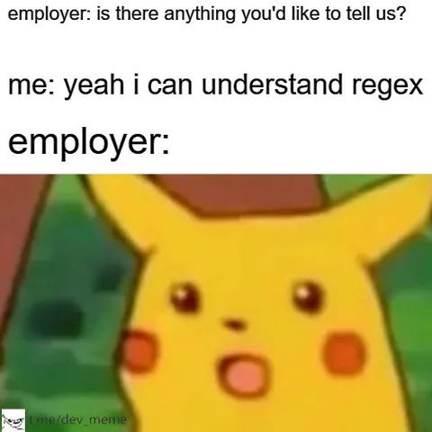 Pikachu Understands Regex