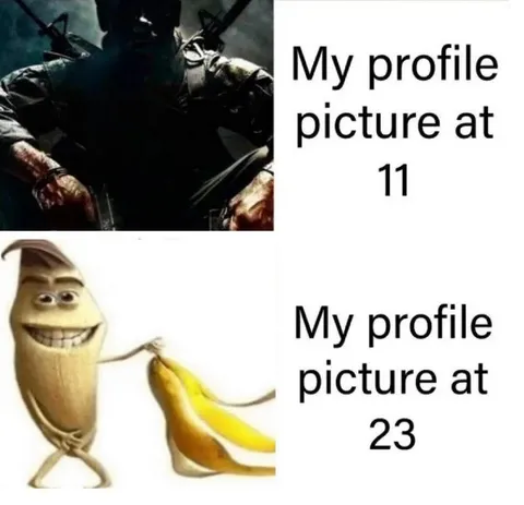 Profile Picture at 11 vs 23