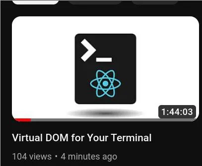 Virtual DOM для терминала