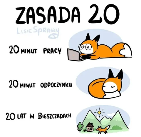 Zasada 20 minut pracy