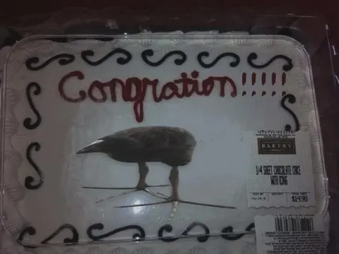 Congratulations Bird Cake