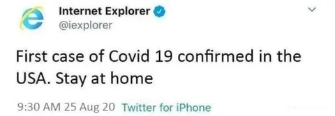 Internet Explorer Announces Covid Case