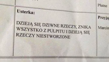 Dziwne rzeczy na pulpicie
