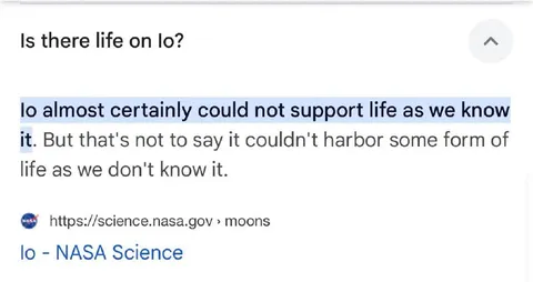 Io Could Not Support Life
