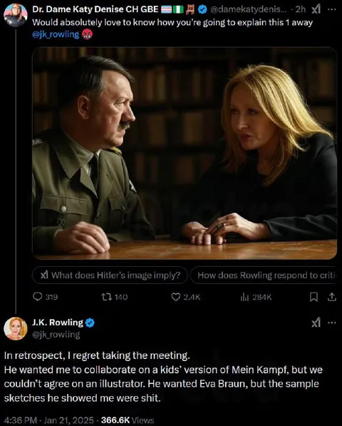 Hitler and Rowling Meeting Joke