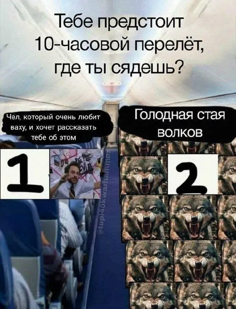 Где ты сядешь в самолёте