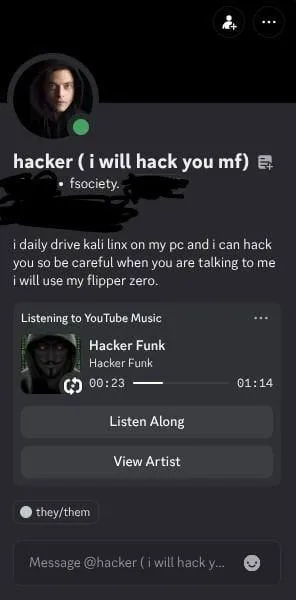 Kali Linux Hacker Profile