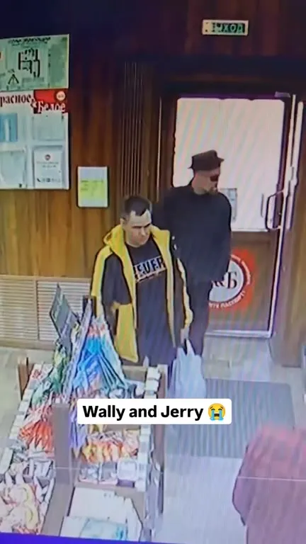 Wally and Jerry Leaving the Store