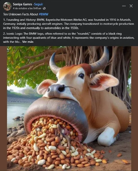 AI Cow Spills BMW Facts