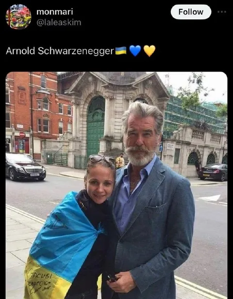Arnold Schwarzenegger Supports Ukraine