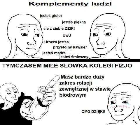 Komplementy od kolegi fizjo