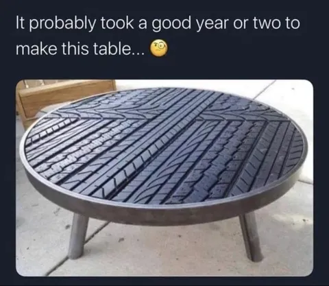 Tire Tread Coffee Table