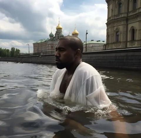 Кanye крестится в Москве