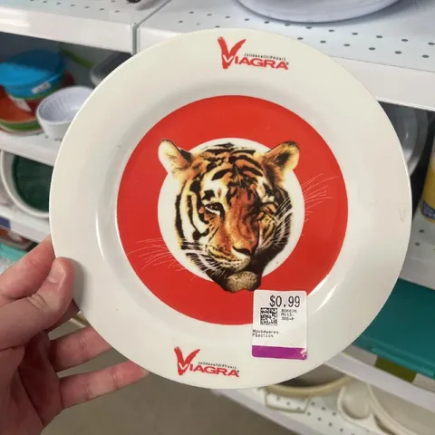 Viagra Tiger Plate