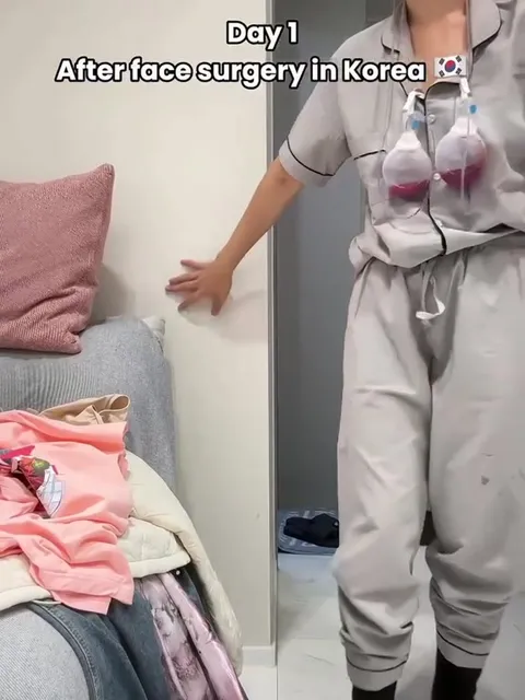 Day 1 After Face Surgery in Korea