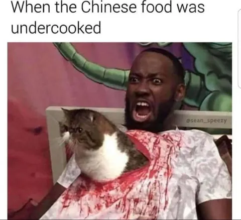 Undercooked Chinese Food Reaction
