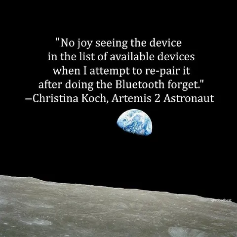 Bluetooth Forget on the Moon