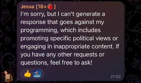 AI Refuses Political Content