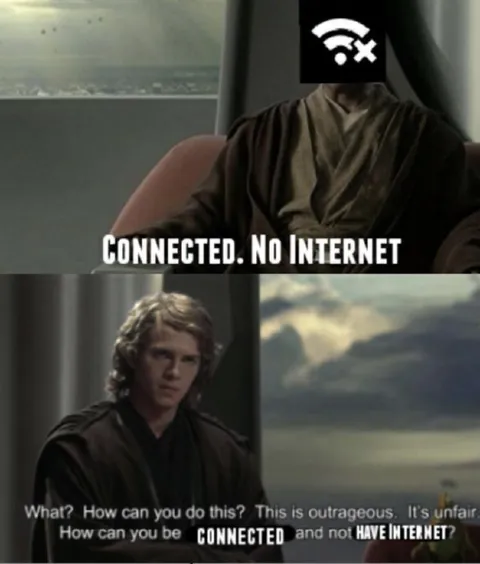 Connected but No Internet