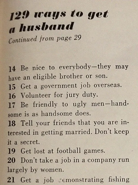 129 Ways to Get a Husband