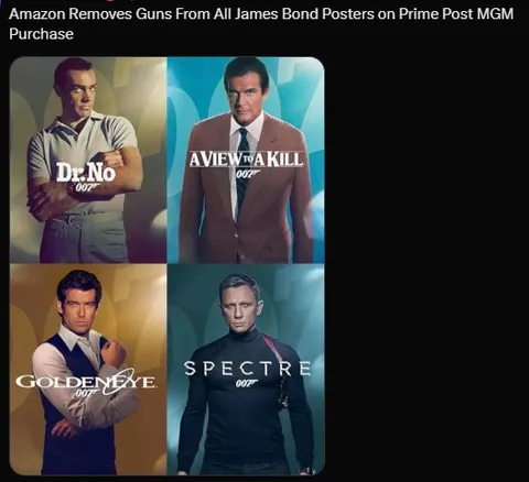 James Bond Posters Without Guns