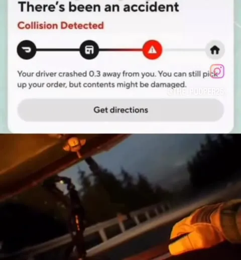 Delivery Driver Crashed Nearby