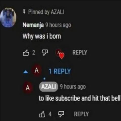 Why Was I Born Comment