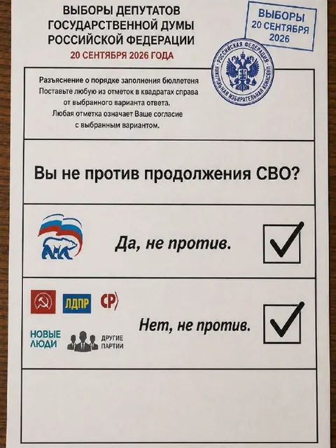Бюллетень за продолжение СВО