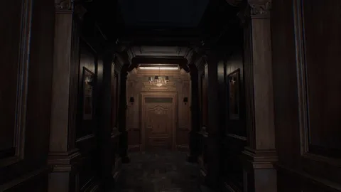 Мрачный коридор из хоррора