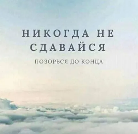 Никогда не сдавайся