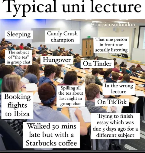 Typical University Lecture Chaos