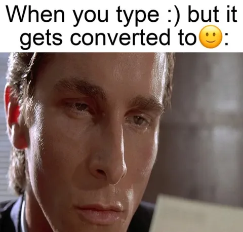 When :) becomes a smiley