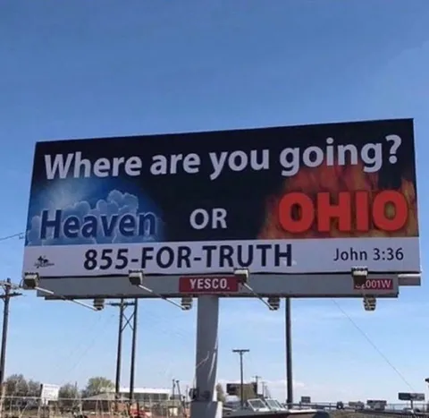 Heaven or Ohio Billboard