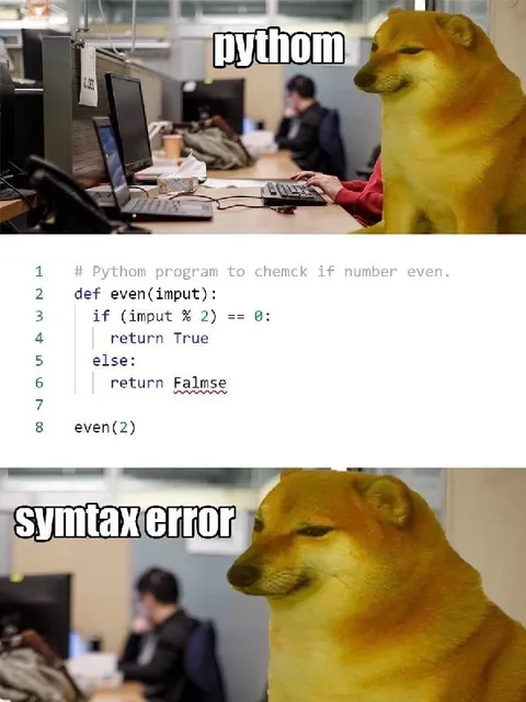 Doge Python Syntax Error
