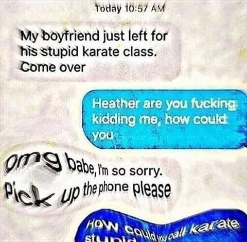 Karate Class Betrayal Texting