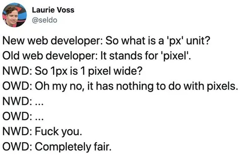 The px Unit Misunderstanding