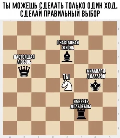 Шахматный выбор жизненного пути