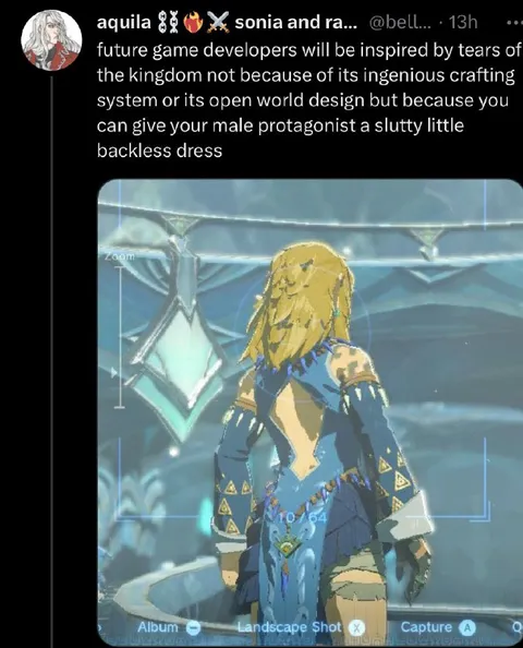 Backless Link Dress in Future Games