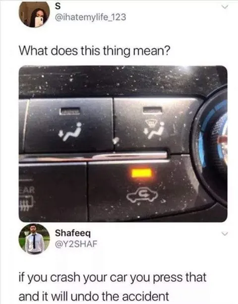 Undo the car accident button