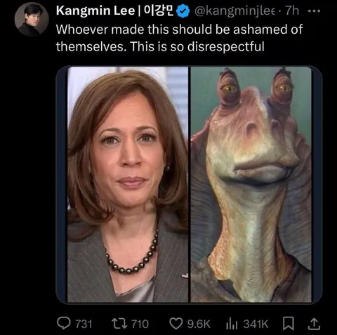 Kamala Harris Jar Jar comparison