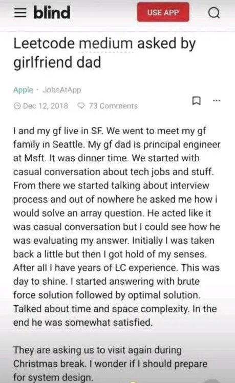 LeetCode Medium Asked by Girlfriend's Dad