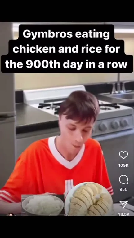 Gymbro Eats Chicken and Rice Again