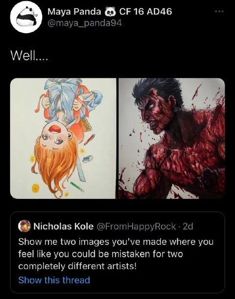 Two Completely Different Artists