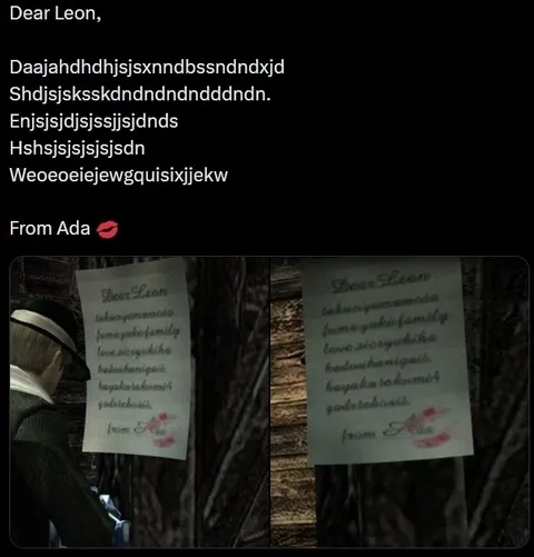 Dear Leon From Ada