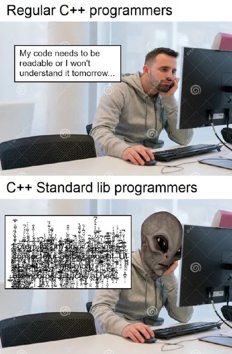 Regular vs Standard Library Programmers