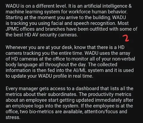 WADU Workplace Surveillance AI