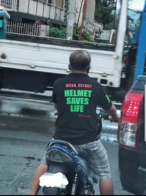 Helmet Saves Life